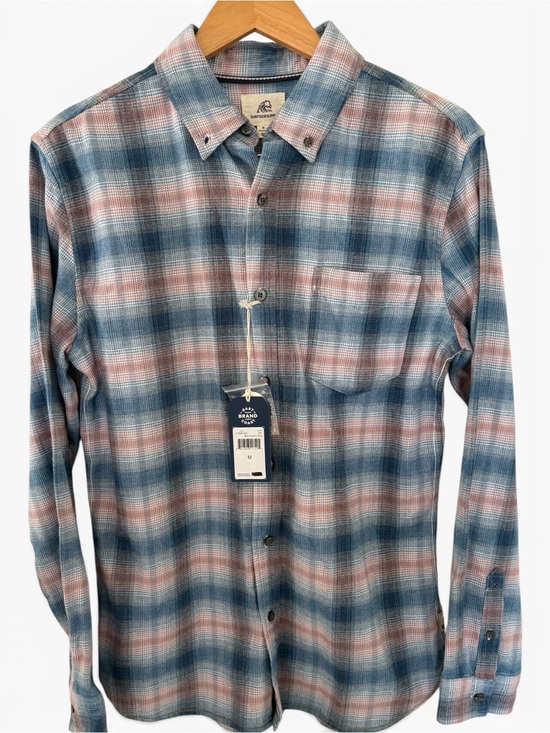 Surfside Supply Other - Surfside Supply Men’s Plaid Button-Down Shirt in Blue and Pink